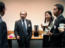 セミナー終了後に開催された、レセプションの様子